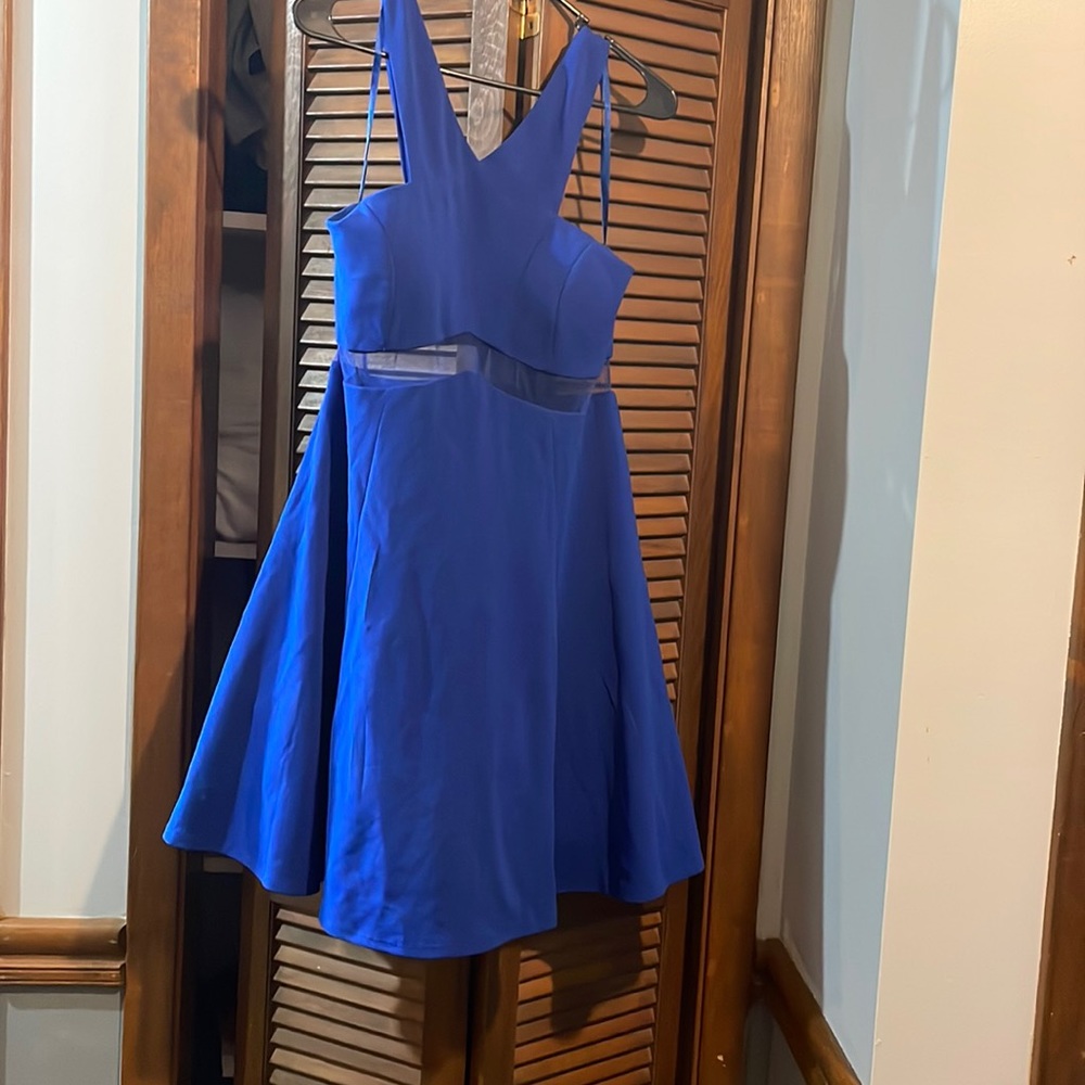 Extra large blue homecoming dress